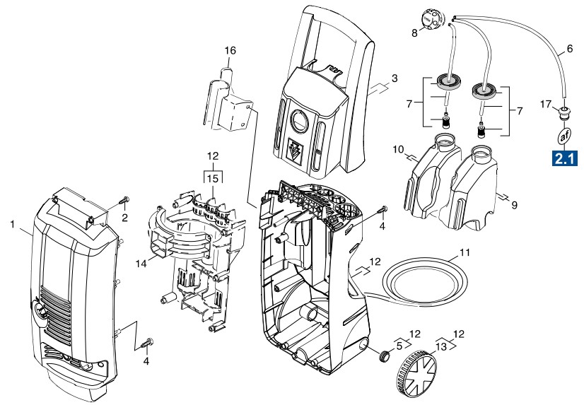 KARCHER 1.423-601.0 K3.87 power washer parts list pump repair manual